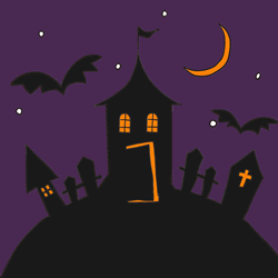 How to Draw a Haunted Castle Step by Step