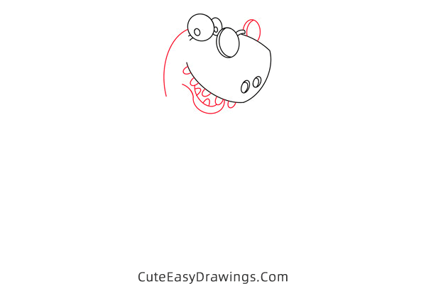 how to draw a dinosaur teacher - www.cuteeasydrawings.com