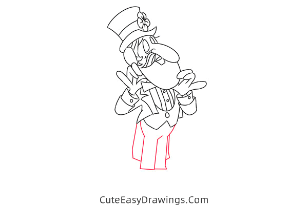 how to draw professor hinkle from frosty the snowman - www.cuteeasydrawings.com