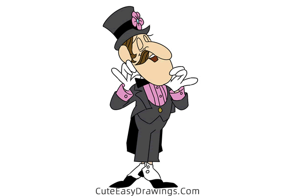 how to draw professor hinkle from frosty the snowman - www.cuteeasydrawings.com