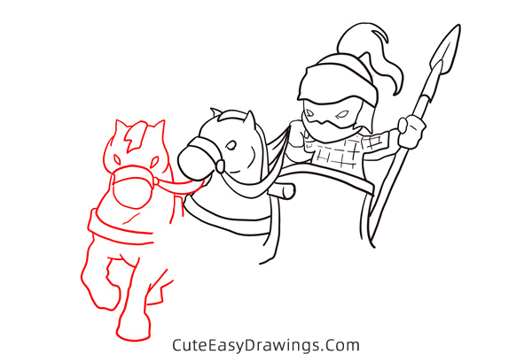 how to draw an ancient chariot - www.cuteeasydrawings.com