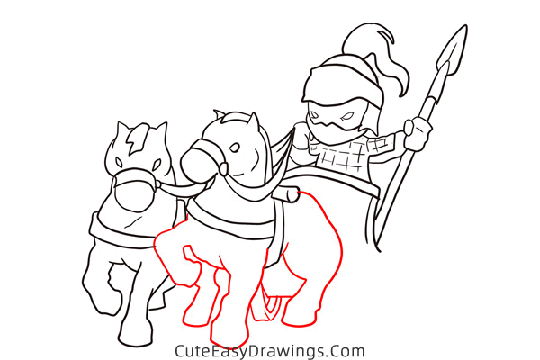how to draw an ancient chariot - www.cuteeasydrawings.com