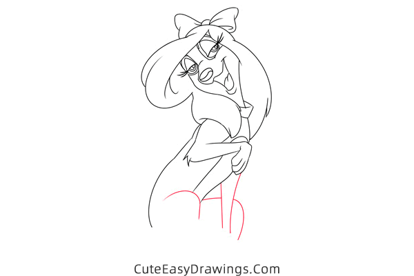how to draw dixie from the fox and the hound - www.cuteeasydrawings.com