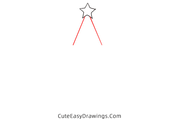 how to draw a christmas star - www.cuteeasydrawings.com