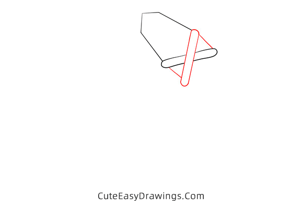 how to draw a stone axe - www.cuteeasydrawings.com