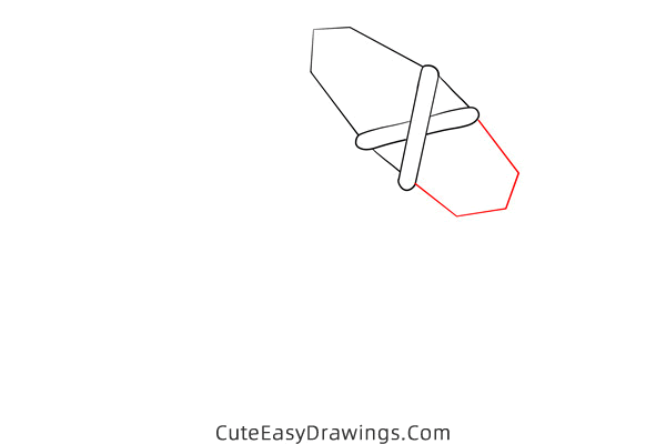 how to draw a stone axe - www.cuteeasydrawings.com