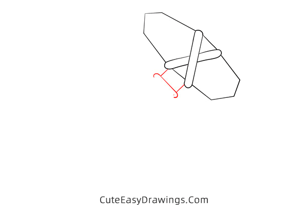 how to draw a stone axe - www.cuteeasydrawings.com