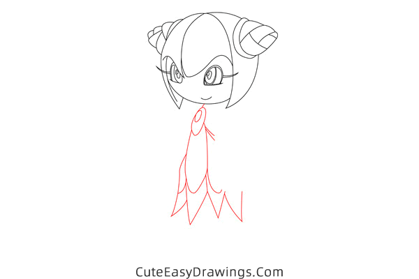 how to draw cosmo the seedrian from sonic x - www.cuteeasydrawings.com