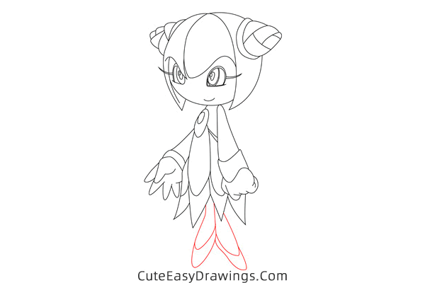 how to draw cosmo the seedrian from sonic x - www.cuteeasydrawings.com