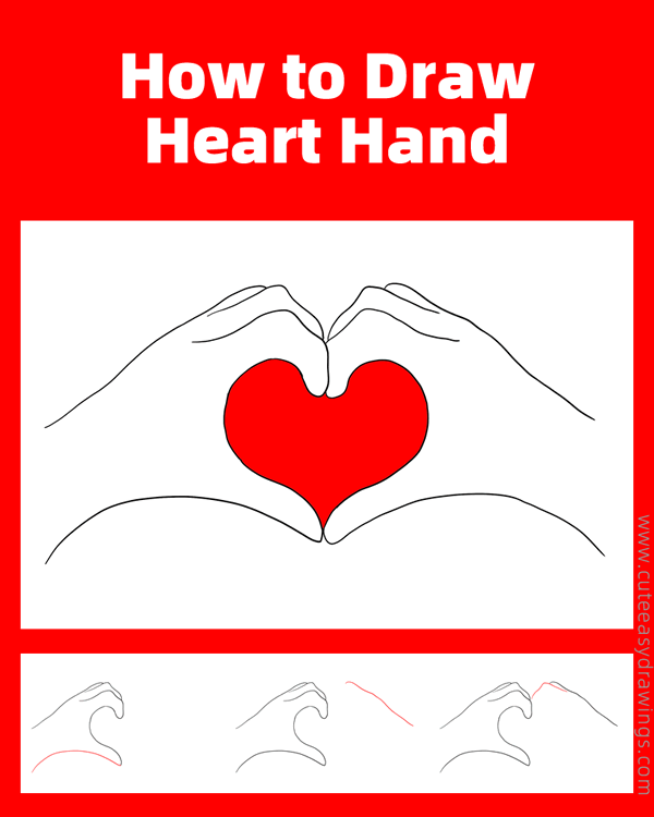 how to draw heart hands - www.cuteeasydrawings.com