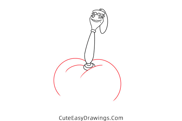 how to draw fifi from beauty and the beast - www.cuteeasydrawings.com