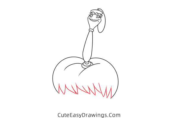 how to draw fifi from beauty and the beast - www.cuteeasydrawings.com