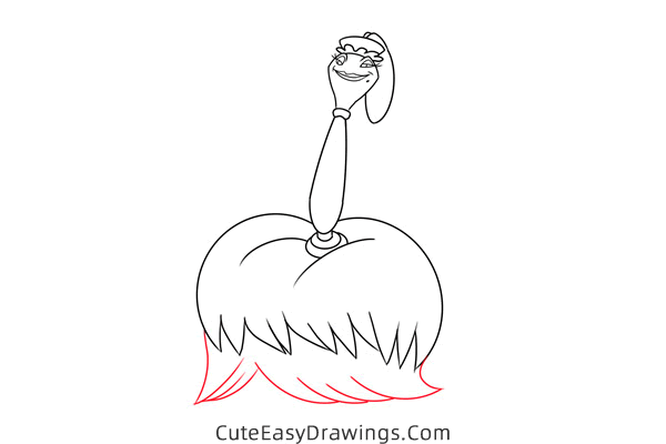 how to draw fifi from beauty and the beast - www.cuteeasydrawings.com
