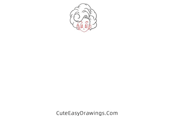 how to draw angela from dragon ball - www.cuteeasydrawings.com