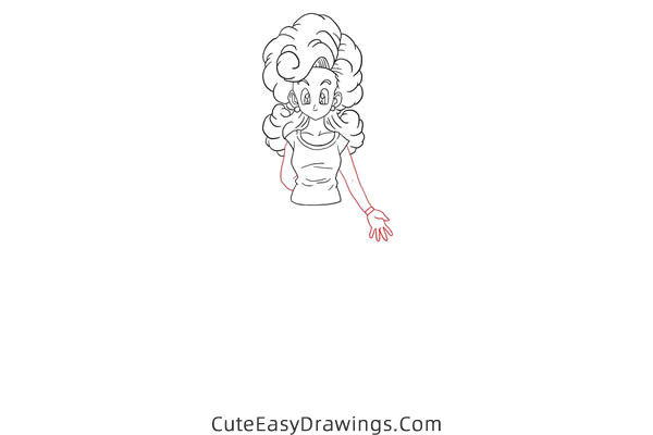 how to draw angela from dragon ball - www.cuteeasydrawings.com