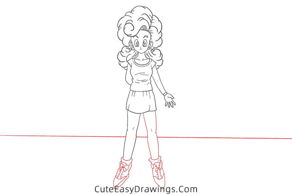 how to draw angela from dragon ball - www.cuteeasydrawings.com