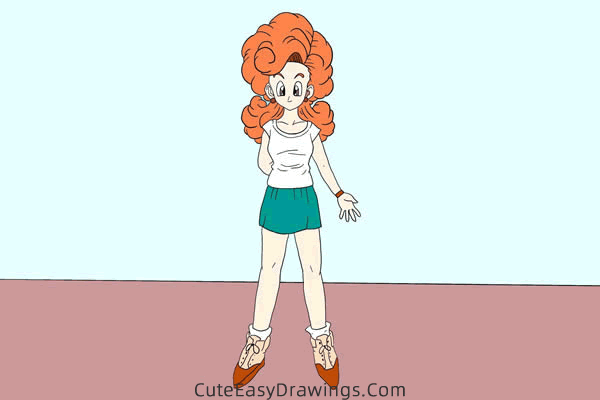how to draw angela from dragon ball - www.cuteeasydrawings.com