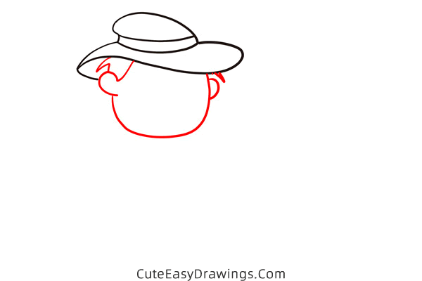how to draw a detective - www.cuteeasydrawings.com