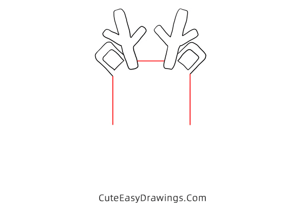 how to draw rudolph face - www.cuteeasydrawings.com