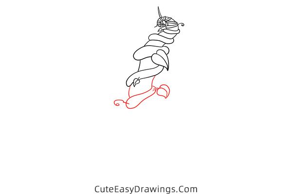 how to draw a beanstalk - www.cuteeasydrawings.com