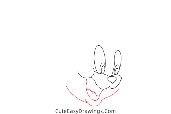 how to draw tom head from tom and jerry - www.cuteeasydrawings.com
