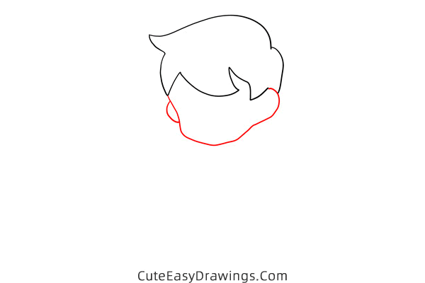 how to draw a boy watering - www.cuteeasydrawings.com