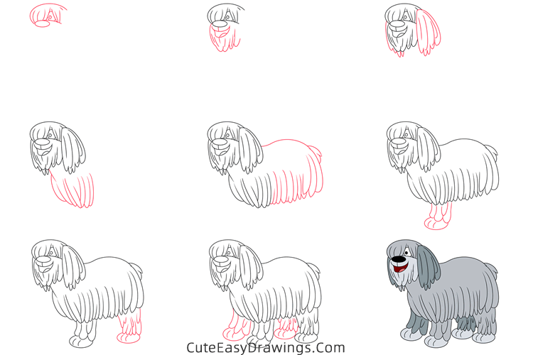 how to draw niblet from pound puppies - www.cuteeasydrawings.com