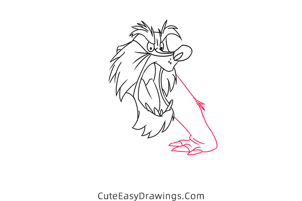 how to draw mr digger from the fox and the hound - www.cuteeasydrawings.com