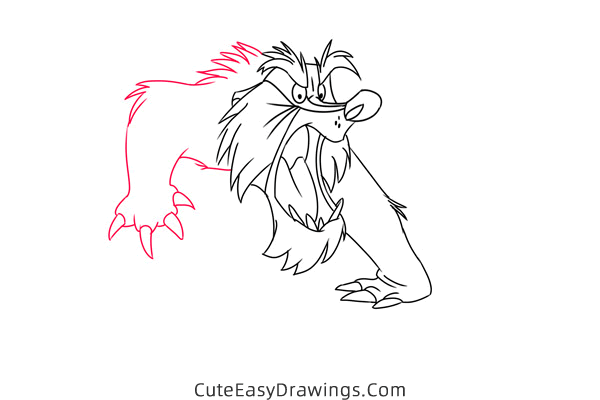 how to draw mr digger from the fox and the hound - www.cuteeasydrawings.com