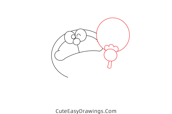 how to draw cartoon doraemon - www.cuteeasydrawings.com