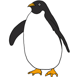 How to Draw a Simple Penguin Step by Step