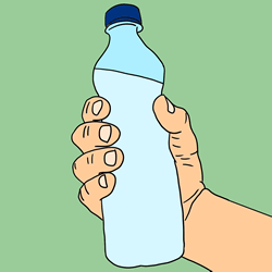 How to Draw a Hand Holding a Bottle Step by Step