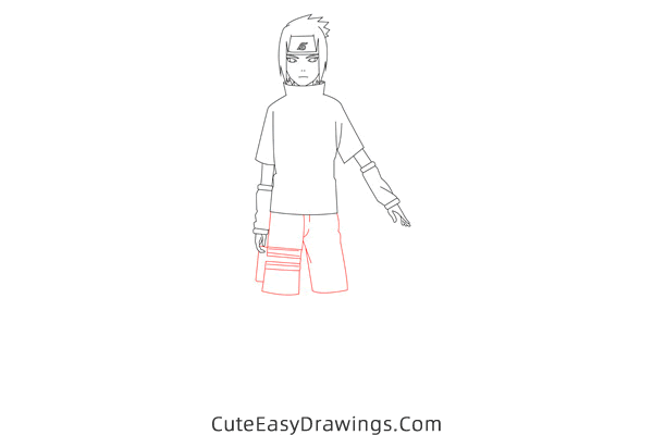 how to draw sasuke uchiha from naruto - www.cuteeasydrawings.com