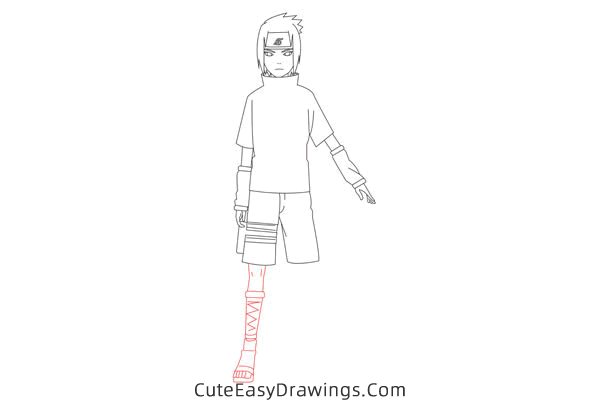 how to draw sasuke uchiha from naruto - www.cuteeasydrawings.com