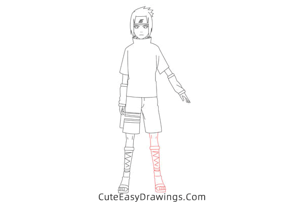 how to draw sasuke uchiha from naruto - www.cuteeasydrawings.com