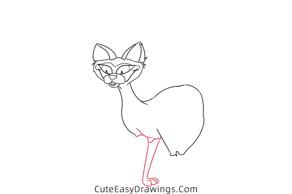 how to draw si am from lady and the tramp - www.cuteeasydrawings.com