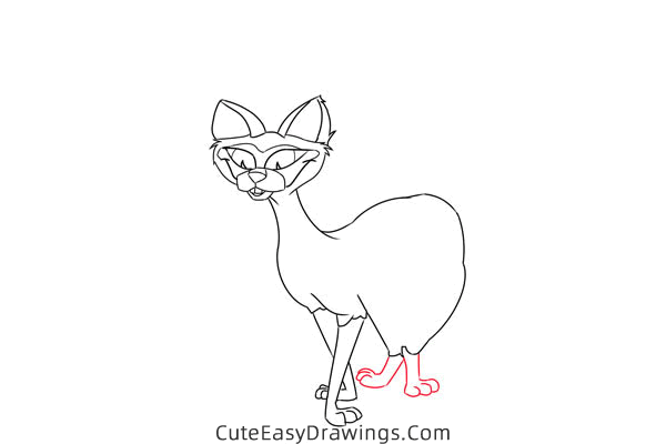 how to draw si am from lady and the tramp - www.cuteeasydrawings.com