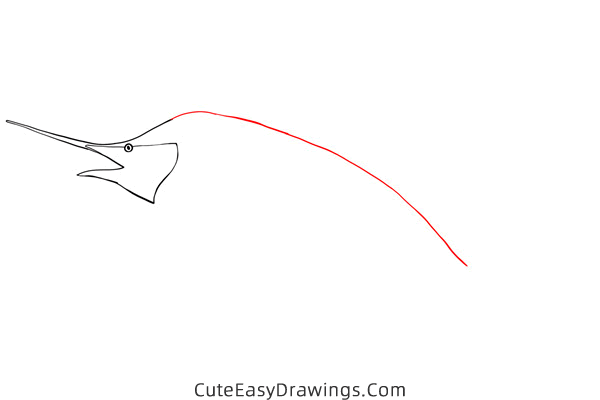 how to draw a blue marlin - www.cuteeasydrawings.com