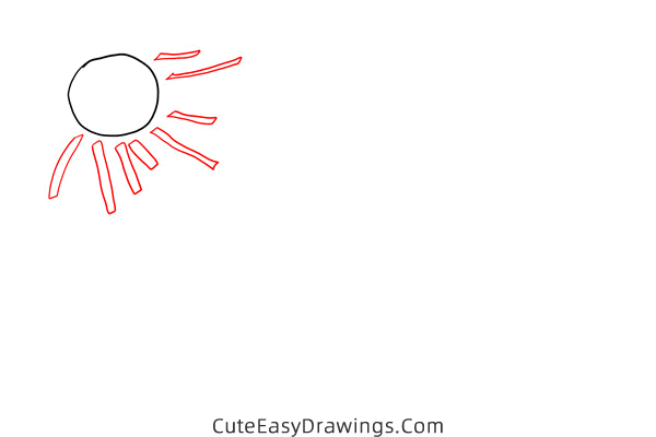 how to draw a fish jumping out of water - www.cuteeasydrawings.com