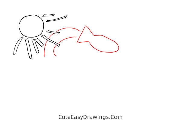 how to draw a fish jumping out of water - www.cuteeasydrawings.com