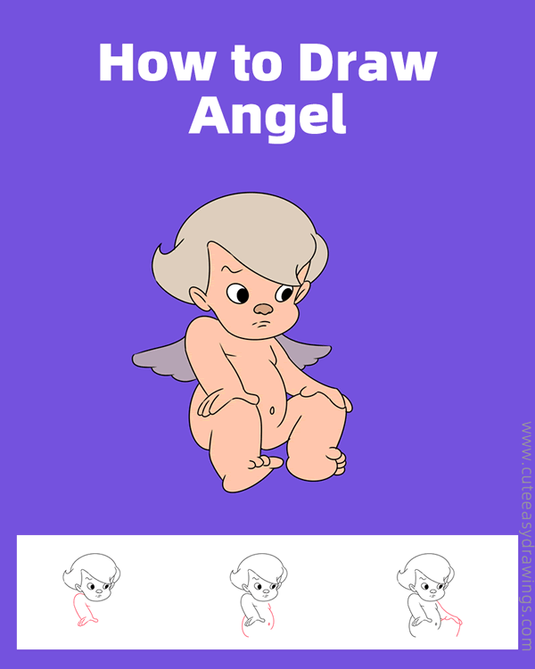 how to draw the angel from fantasia - www.cuteeasydrawings.com