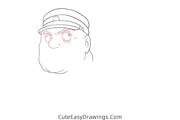 how to draw muoro from castle in the sky - www.cuteeasydrawings.com
