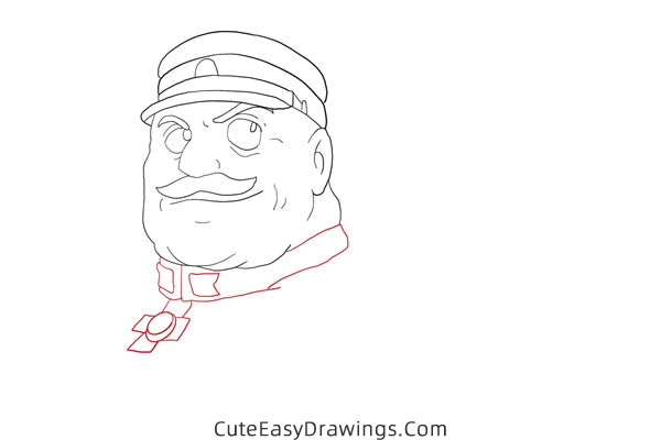 how to draw muoro from castle in the sky - www.cuteeasydrawings.com