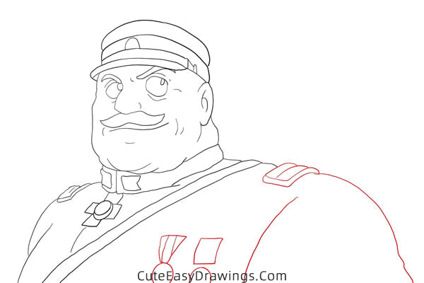 how to draw muoro from castle in the sky - www.cuteeasydrawings.com