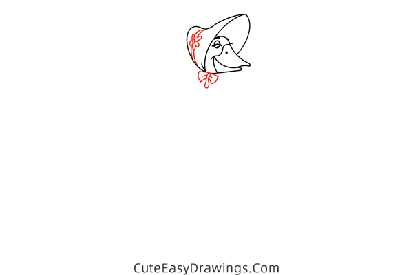 how to draw amelia gabble from the aristocats - www.cuteeasydrawings.com