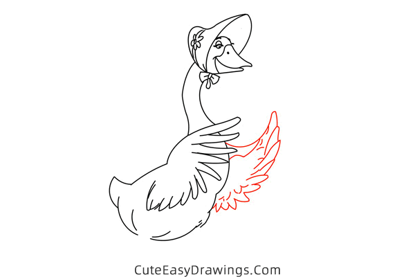 how to draw amelia gabble from the aristocats - www.cuteeasydrawings.com