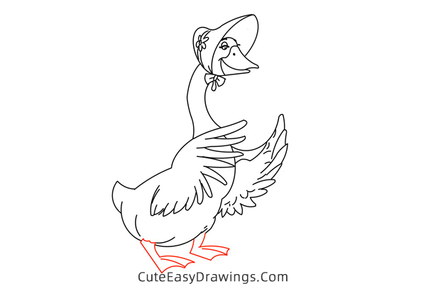 how to draw amelia gabble from the aristocats - www.cuteeasydrawings.com