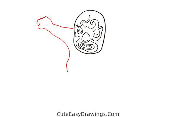 how to draw a wrestler - www.cuteeasydrawings.com