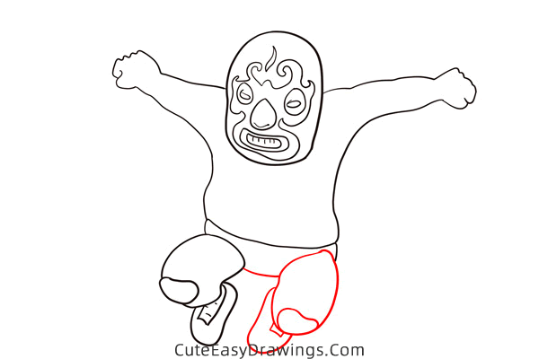 how to draw a wrestler - www.cuteeasydrawings.com