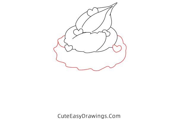 how to draw a cupcake - www.cuteeasydrawings.com